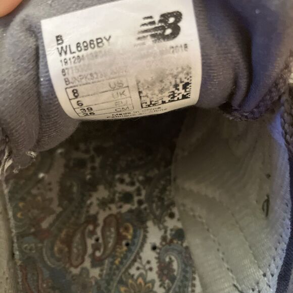 New Balance Womens 696 WL696BY Gray Running Shoes Sneakers Size 8 B - Picture 8 of 8
